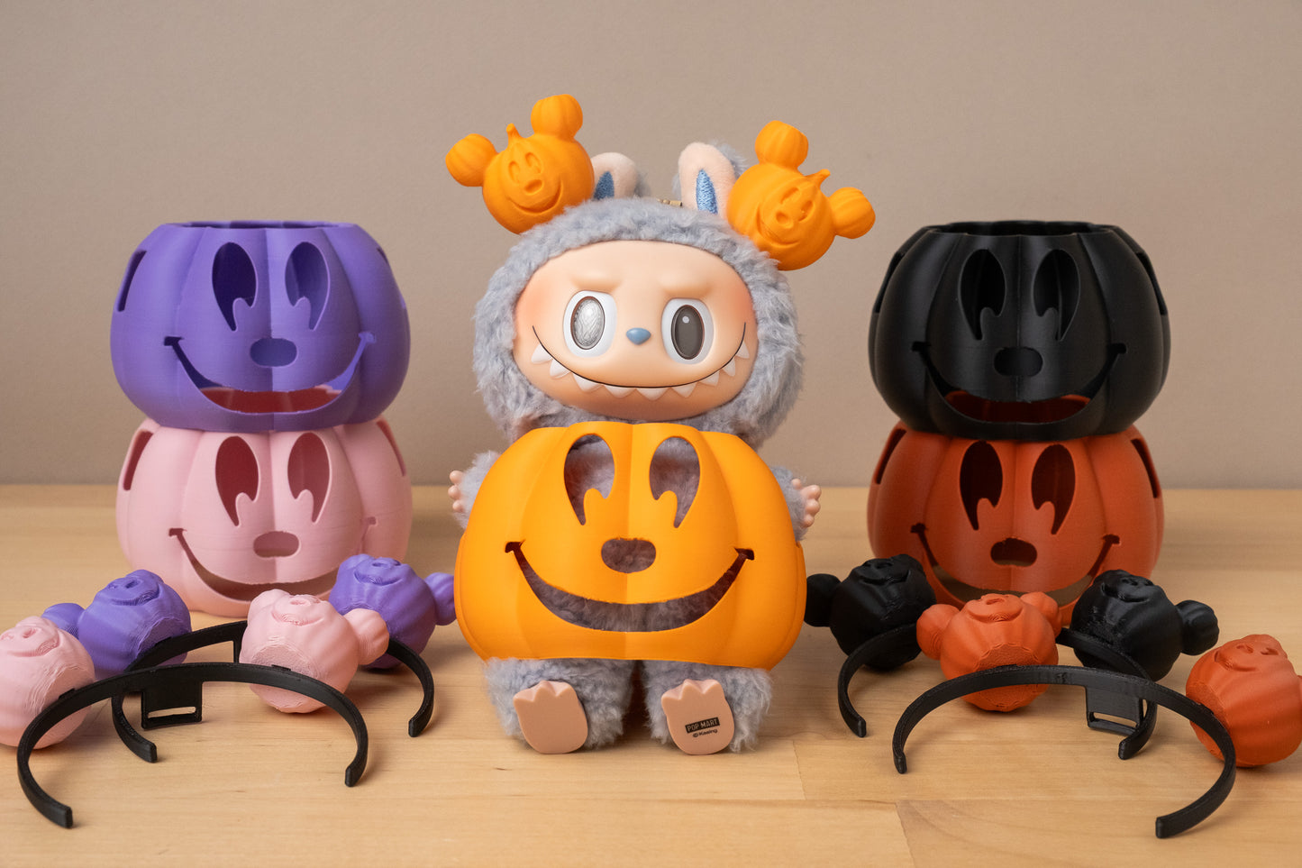 Labubu Accessory - Smiling Pumpkin Halloween Costume Set