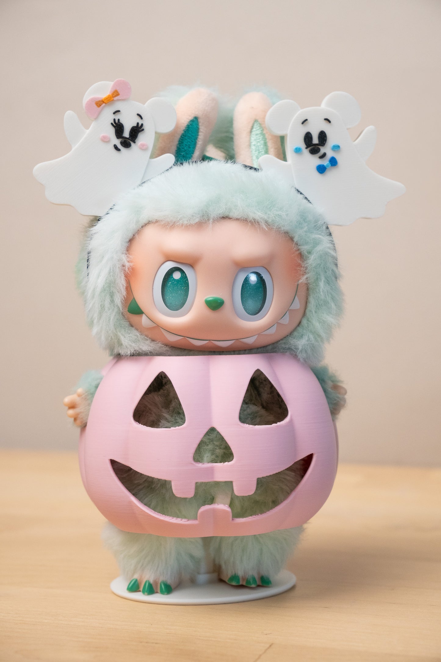 Labubu Accessory - Two (2) Ghost Pumpkin Costume Set