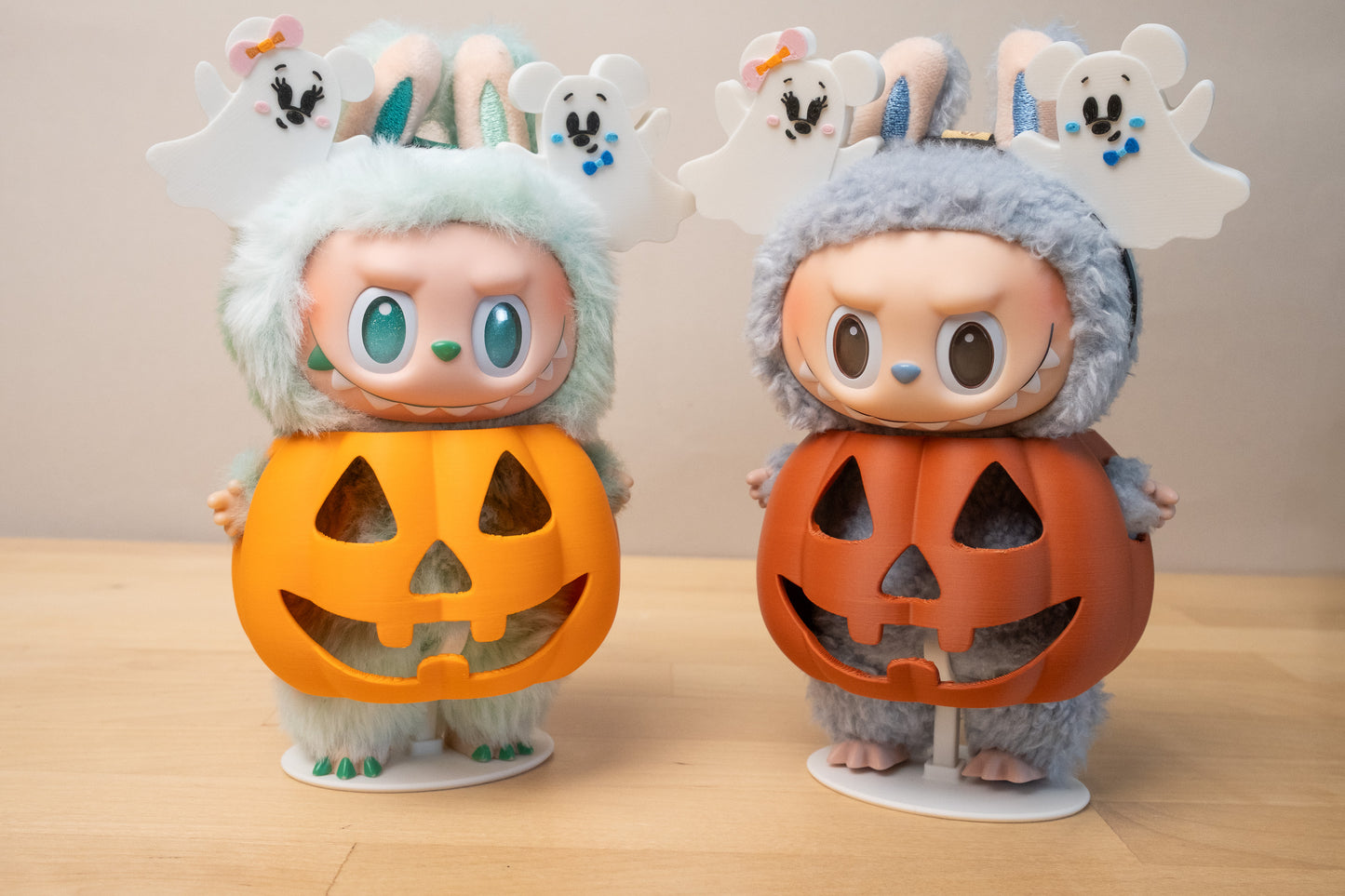 Labubu Accessory - Two (2) Ghost Pumpkin Costume Set