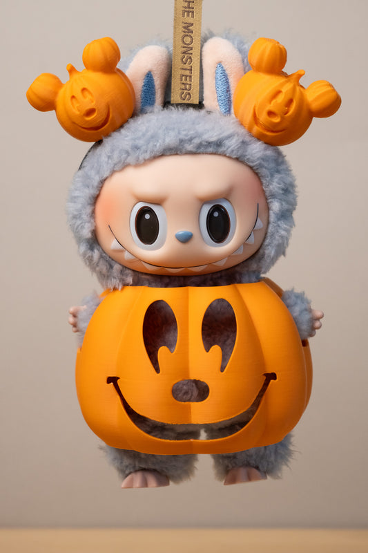 Labubu Accessory - Smiling Pumpkin Halloween Costume Set